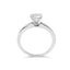 Bague de fiançailles solitaire en diamant cultivé en laboratoire en or blanc 14K - Taille 7