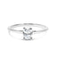 14K White Gold 1/2 Cttw Oval Lab Grown Diamond Solitaire Engagement Ring - Size 7