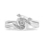 Anillo de Conjunto Nupcial de Diamante en Plata Esterlina .925 - Talla 7