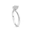 Bague de fiançailles en diamant cultivé en laboratoire en or blanc 14K - Taille 5