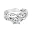 14K White Gold Vintage Style Lab Grown Diamond Engagement Ring Set