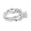 14K White Gold Vintage Style Lab Grown Diamond Engagement Ring Set