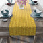 Golden Purr Cat Table Runner – Minimalist Line Art Design