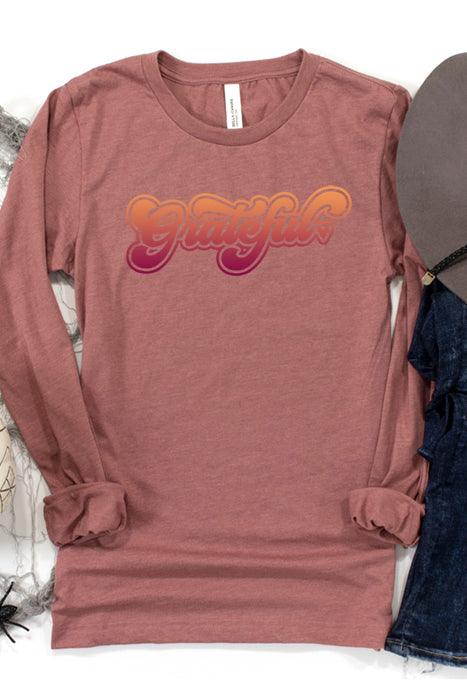 Chic Grateful Vibes Long Sleeve Tee - Korvel