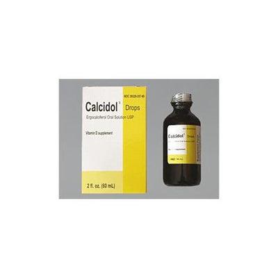 Calcidol Drops - Premium Oral Vitamin D Supplement - 2 Oz