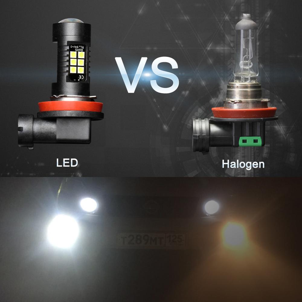 Ampoules de brouillard LED H8 H11 Premium - 1200LM 6000K Blanc