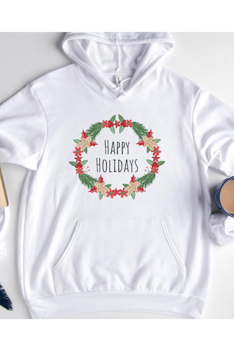 Hello Holidays Wreath Hoodie - Korvel