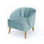 Elegant Blue Velvet Armchair