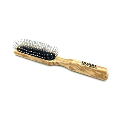 Dural Hair Brush: Olive Wood Styling Brush with Steel Pins