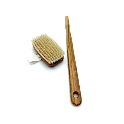 Dural Bath & Massage Brush - Light Natural Bristles & Olive Wood