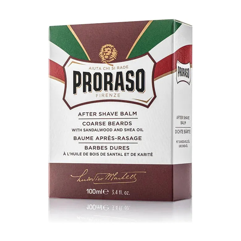 Baume après-rasage Proraso avec Bois de Santal et Huile de Karité - 100 ml