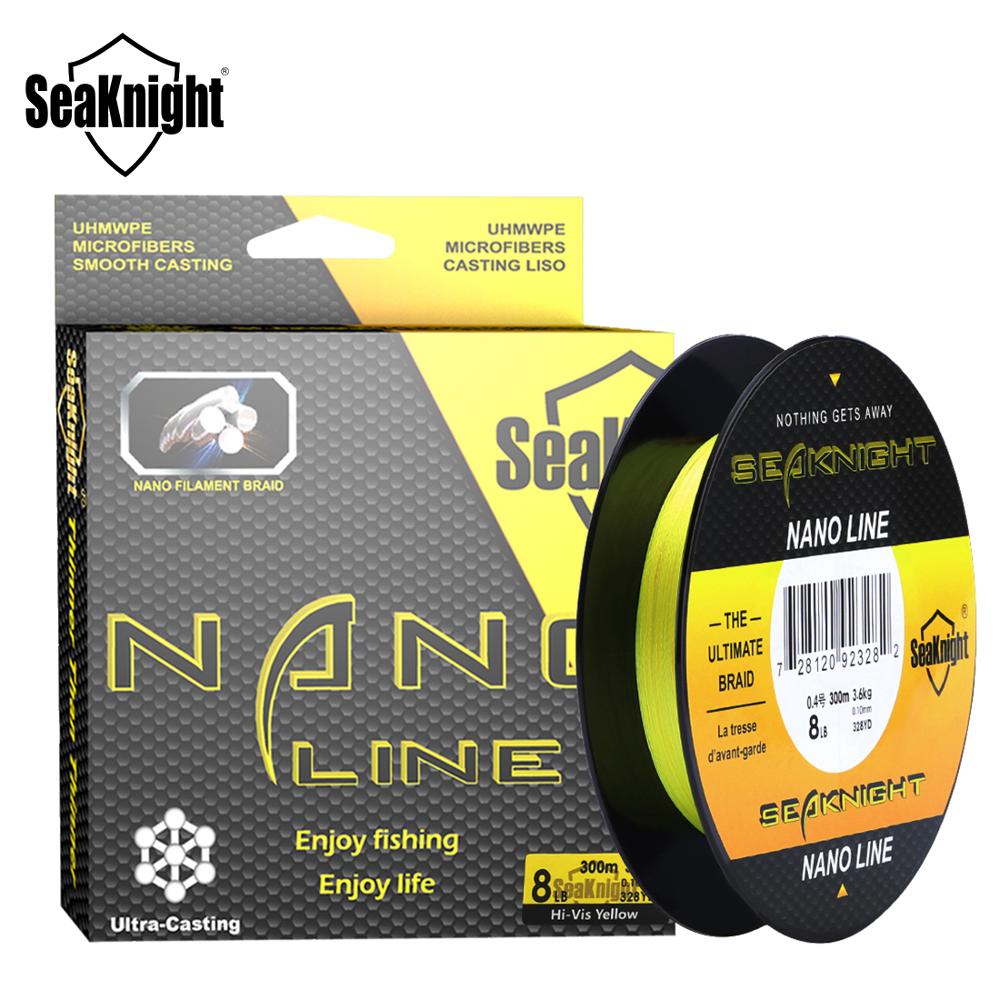 SeaKnight NANO 100M 300M 4 Strands Braided Fishing Lines Multifilament PE Fishing Line 4LB 6LB 8LB 10LB  Diameter 0.07-0.12mm - Korvel