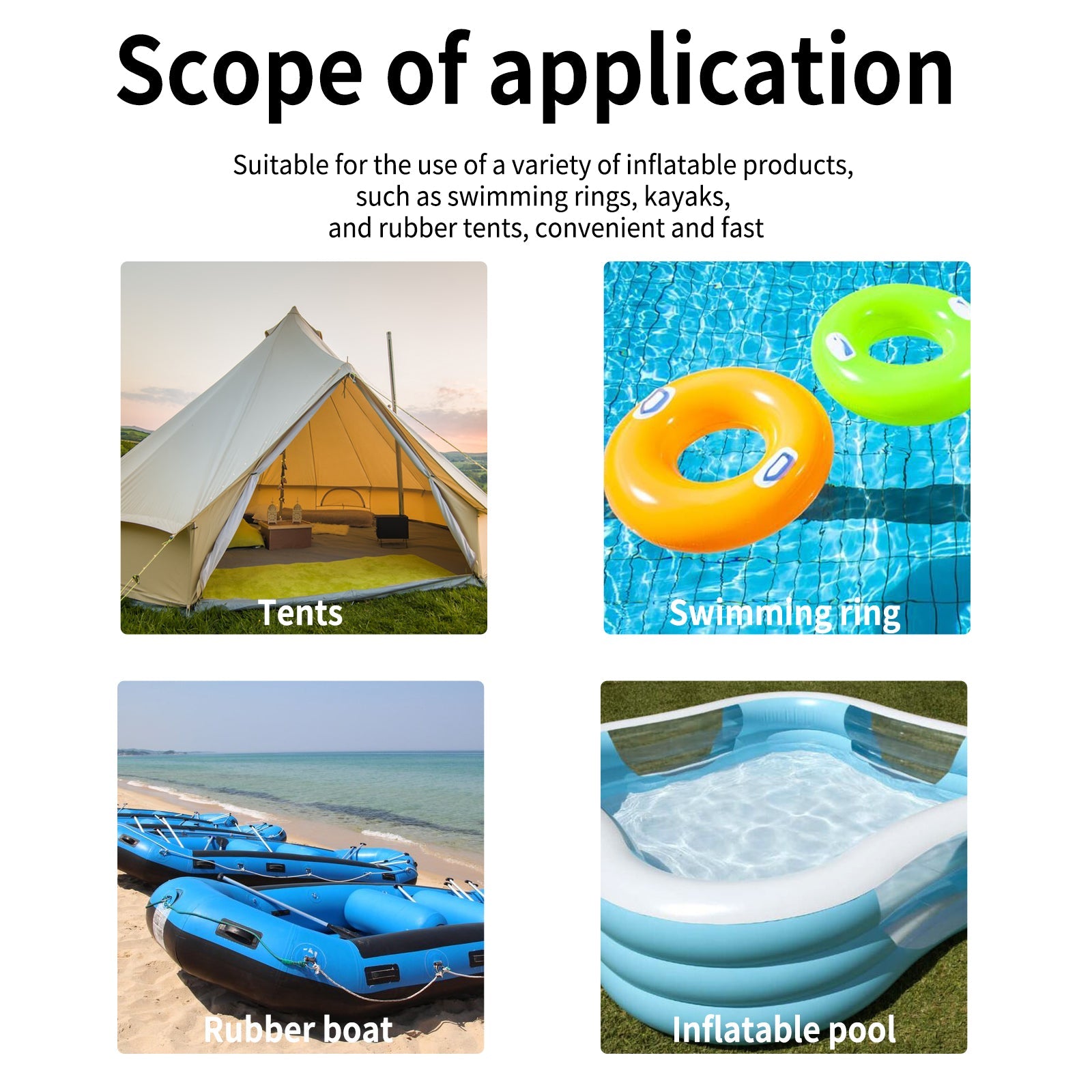 JUE FISH Rubber Swimming Ring Repair Patch, Swim Ring Patch Self-Adhesive Seal - Korvel