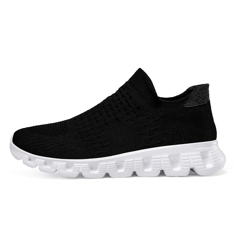 Slip-On Plus Size Women's Flying Woven Sneakers
