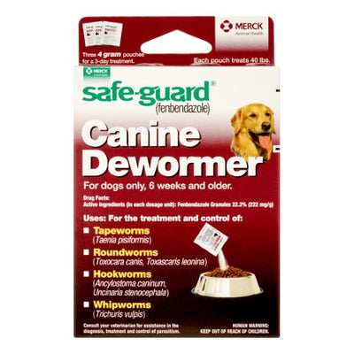 Excel Safe Guard Canine Dewormer for Large Dogs, 4-Gram