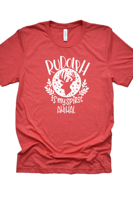 Rudolph is My Spirit Animal Tee