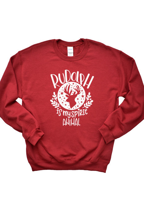 Rudolph is my spirit animal 4013_gsweat - Korvel