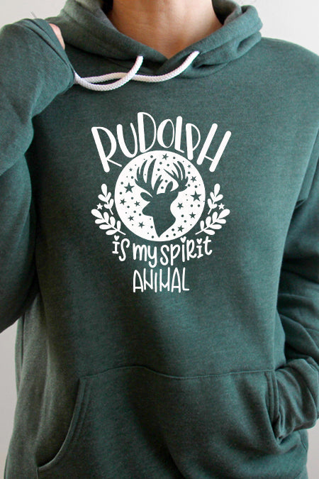 Rudolph is my spirit animal 4013_hoodie - Korvel