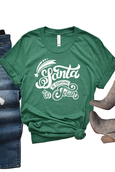 Santa is Coming to Town T-Shirt - Korvel