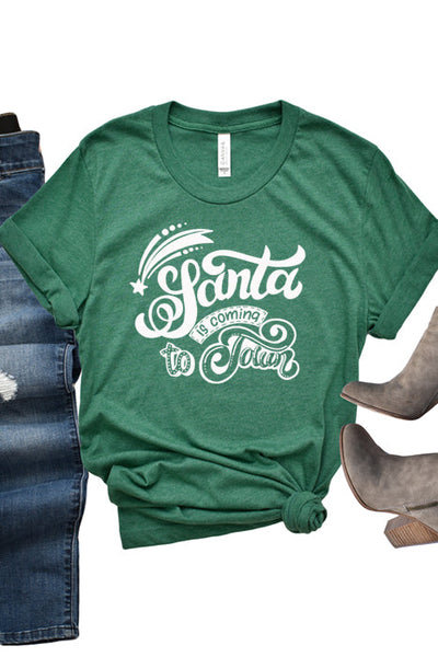 Santa is Coming to Town T-Shirt - Korvel