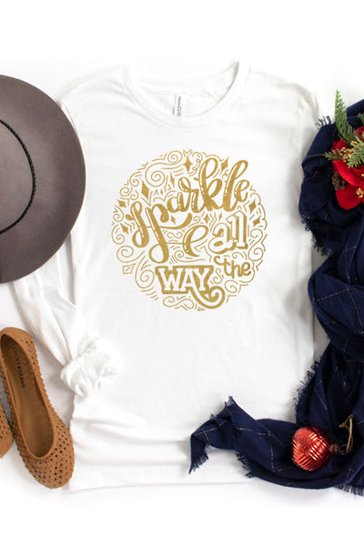 Sparkle All the Way Long Sleeve Tee