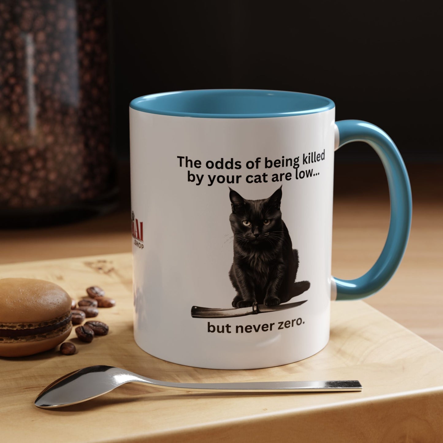 Charming Cat-Themed Accent Coffee Mug (11oz & 15oz) - Korvel