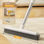 Cleaning Brush Stainless Steel Silicone Floor Brush Water Scraping Brush Long Handle Magic Carpet Brush - Korvel