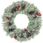 Pre-lit Xmas Tree Artificial Christmas 4-Piece Set,Garland, Wreath and Set of 2 Entrance Trees X-mas - Korvel