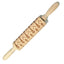 Wooden Rolling Pin Beech Wood Laser Engraved Printing Rolling Pin Christmas Flip Sugar Cookie Pressing Stick - Korvel