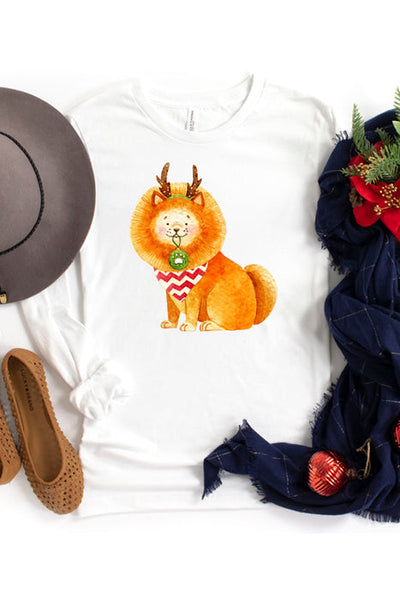 Christmas Dog Long Sleeve Tee