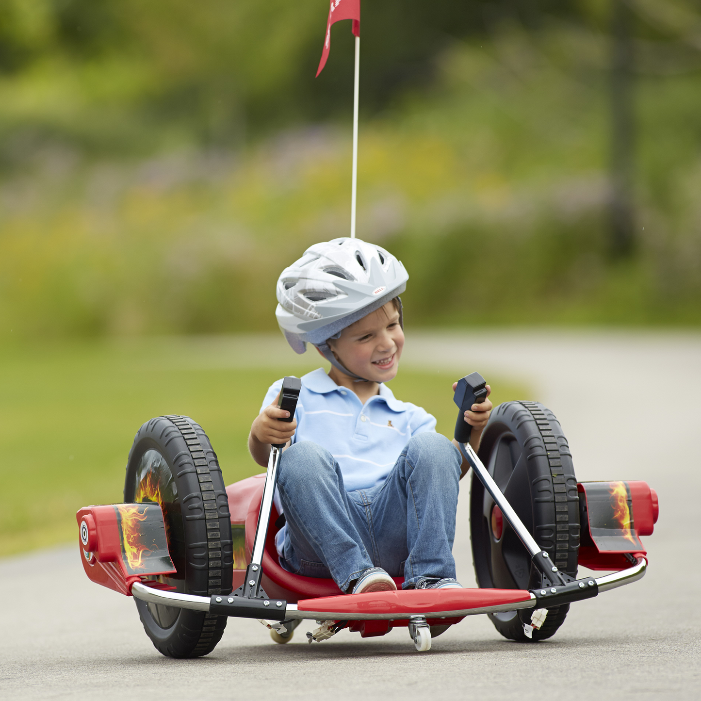 12V Kids Ride On Electric Toy with Dual Handle Control