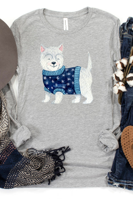 Christmas Dog Long Sleeve T-Shirt