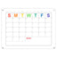 Acrylic message board magnetic refrigerator sticker household erasable calendar transparent note display board - Korvel