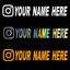Custom username car stickers personalized Instagram motorcycle vinyl stickers - Korvel