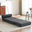 Single Sofa Chair Foldable Single Sofa Bed with Pillow,Portable Foldable Sofa Bed,Leisure Sofa Chair,Easy to Store, Dark Grey - Korvel