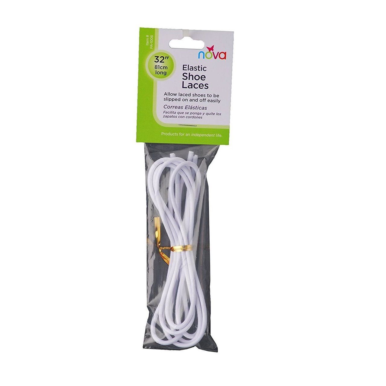 Nova 32” Elastic Shoelaces - White