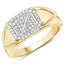 0.24 Carat Genuine White Diamond Sterling Silver Engagement Ring