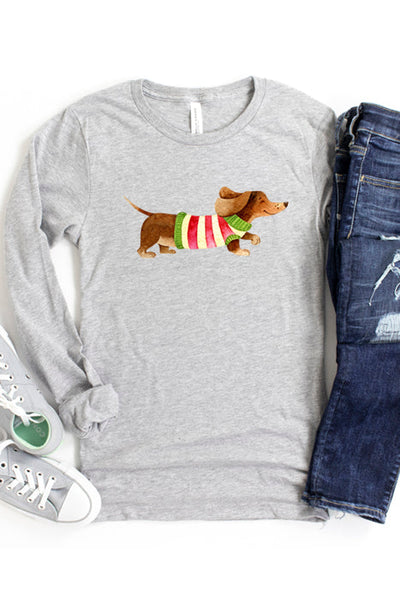 Christmas Dog Long Sleeve T-Shirt
