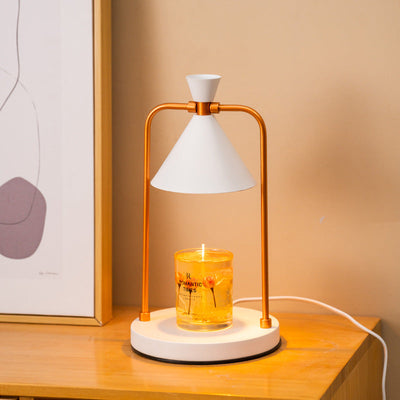 Aromatherapy desktop retro melting candle simple desk lamp bedroom dimmable melting wax lamp iron art fragrance night light - Korvel