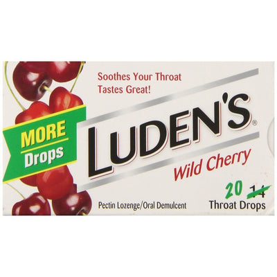 Luden's Wild Cherry Throat Drops - 20 Count