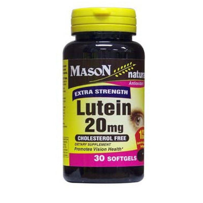 Mason Natural Lutein 20 Mg Softgels - Extra Strength, 30 Count