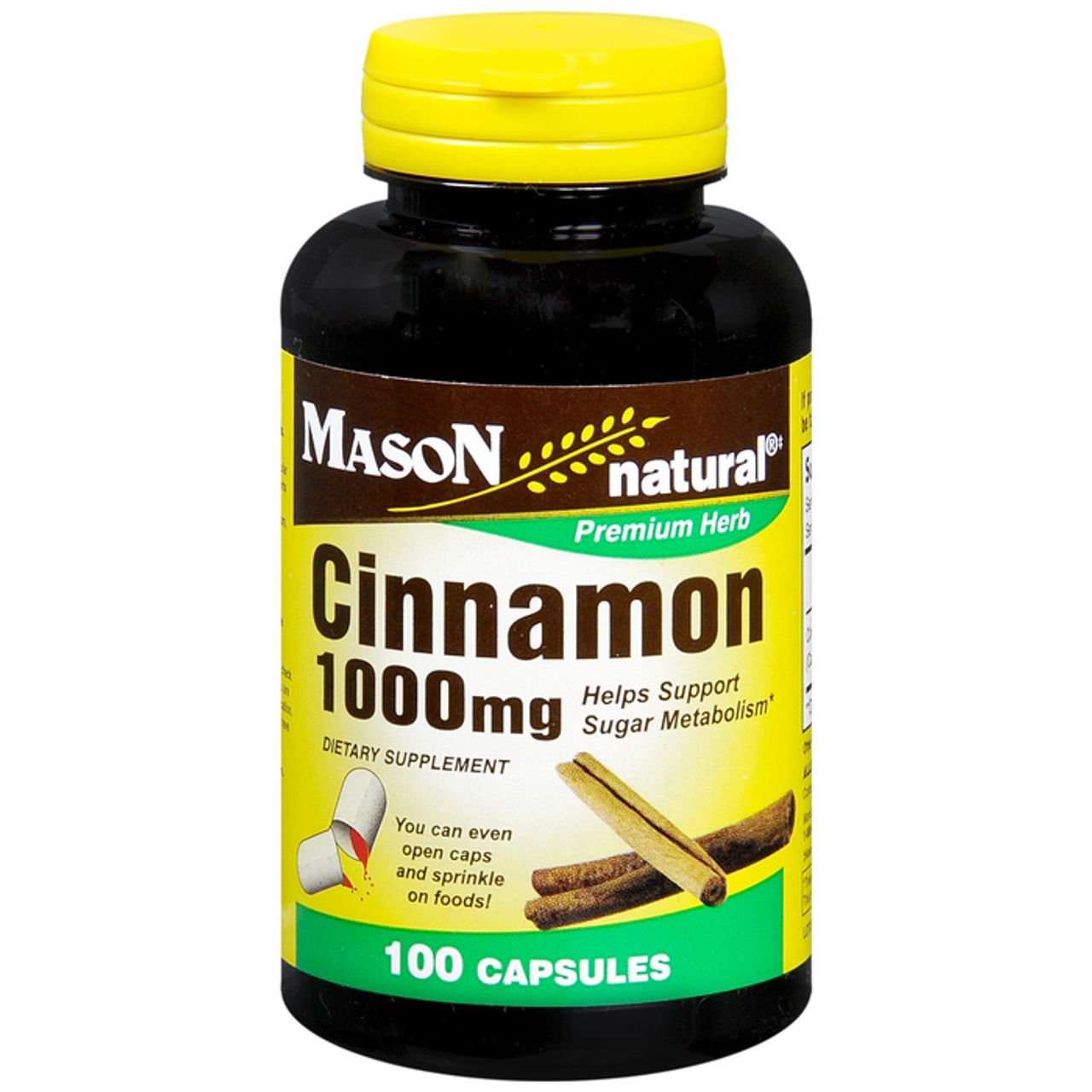 Mason Natural Canela 1000 mg - 100 Contenido