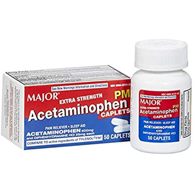 Acétaminophène PM Major 500mg - 50 Comprimés