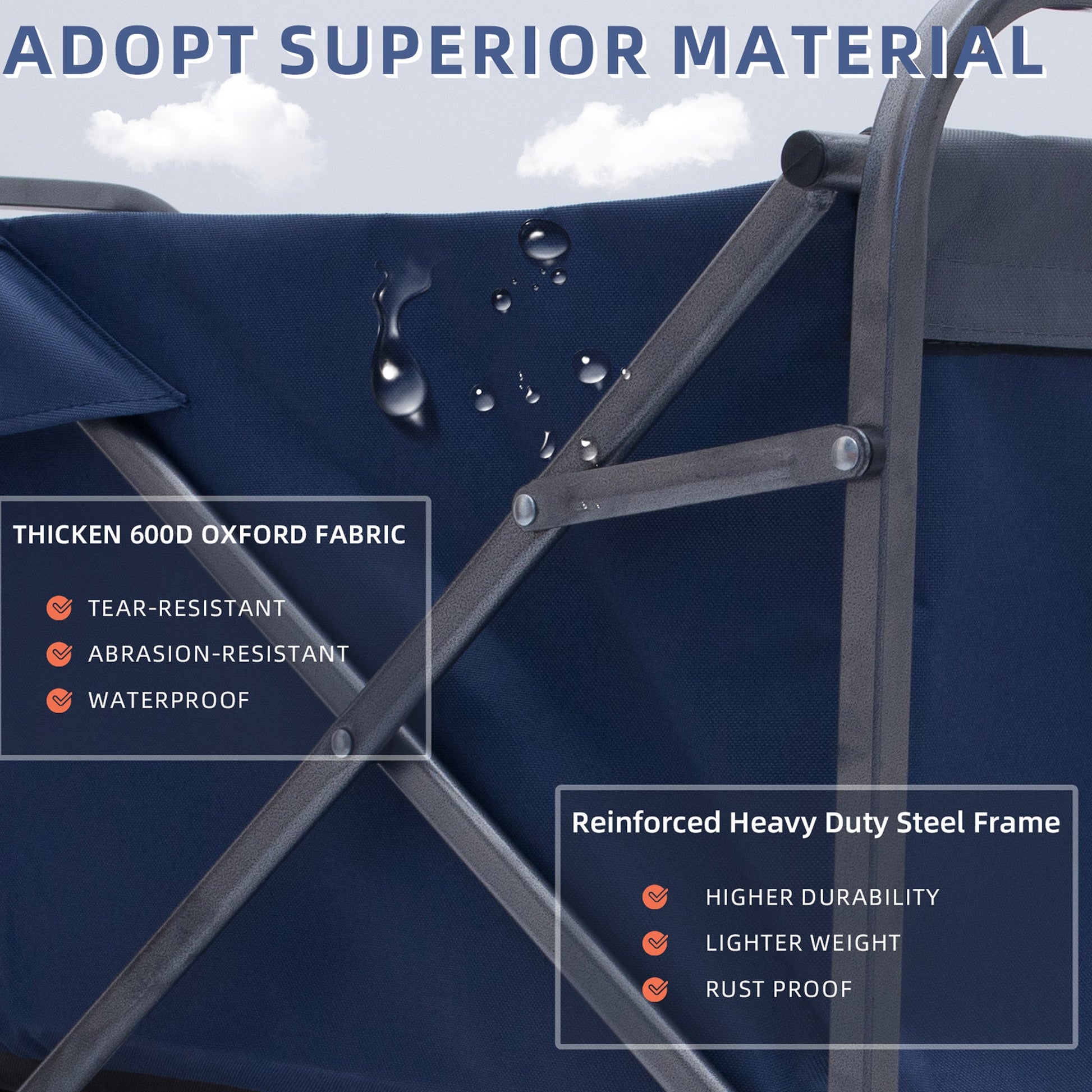 Outdoor Garden Multipurpose Micro Collapsible Beach Trolley Cart Camping Folding Wagon - Korvel