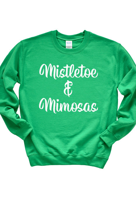 Mistletoe & Mimosas Unisex Sweatshirt