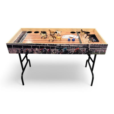 Deluxe Jumbo Horse Racing Game with Drink Holders & Chip Bin - Korvel