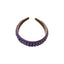Geometric Circular Purple Rhinestone Headband