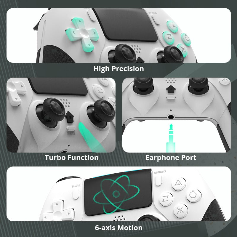 Suitable for PS4/Slim/Pro wireless Bluetooth game controller with body sensing six axis vibration T29 controller - Korvel