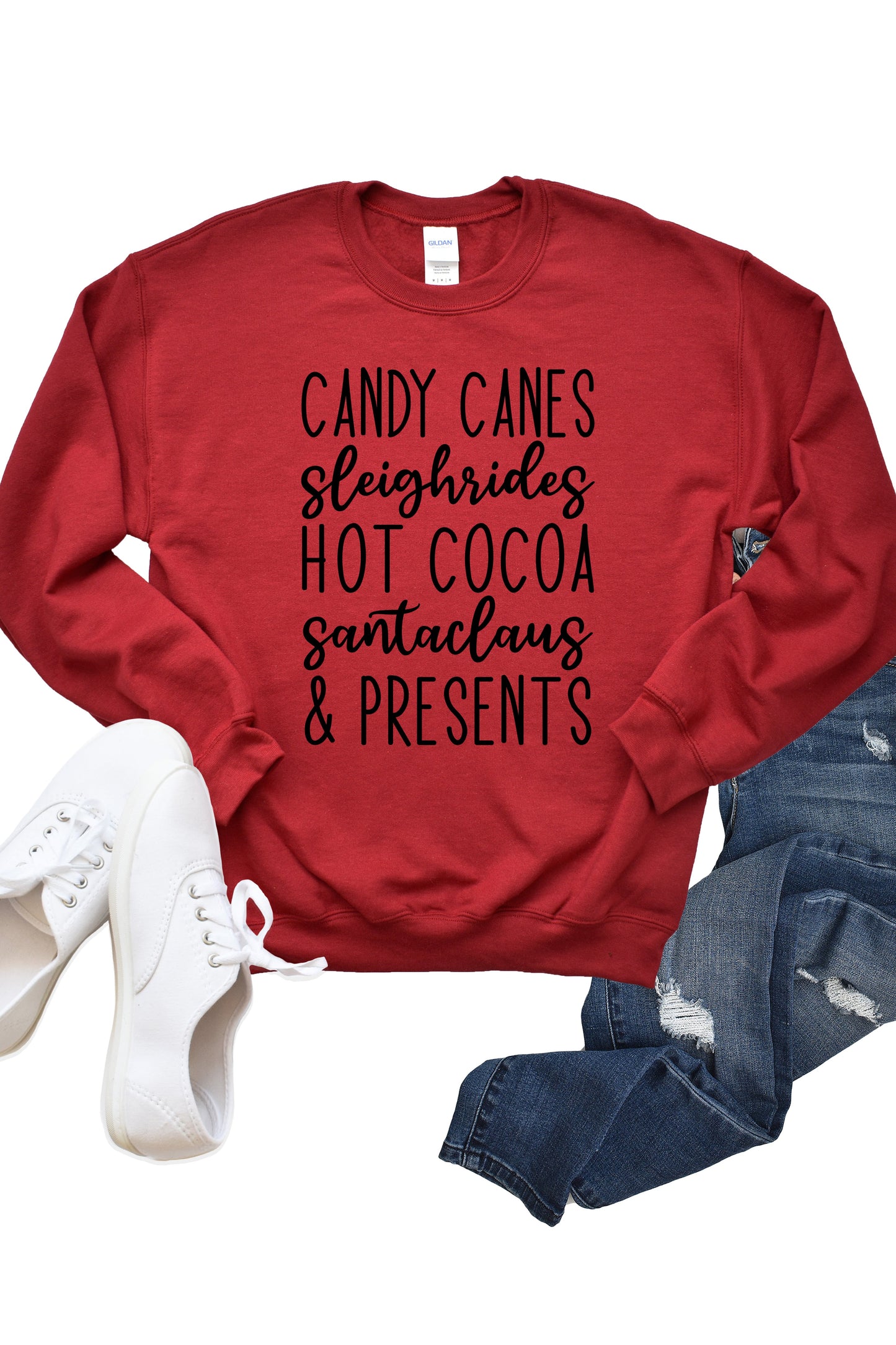 Candy Canes & Presents Unisex Sweatshirt
