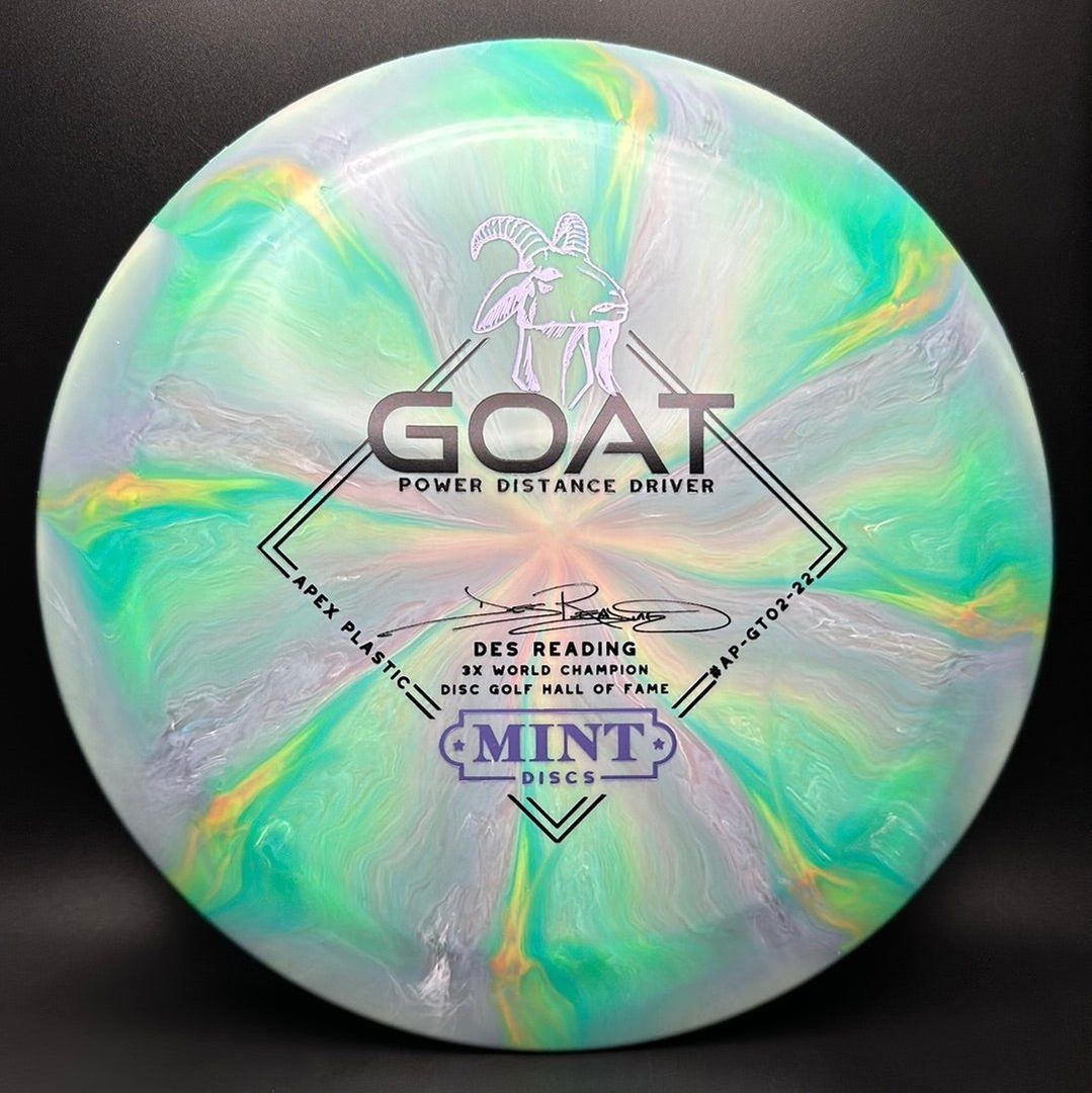 Swirly Apex Goat - Disque de Golf Signature de la Série Des Reading 3x